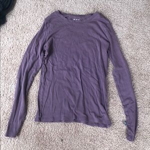 Purple long sleeve shirt
